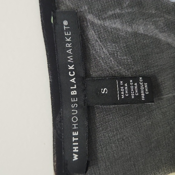 White House Black Market Floral Chiffon Sheer Blouse Size Small - Picture 2 of 9